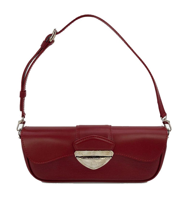 Louis Vuitton Rubis Epi Leather Montaigne Clutch Bag For Sale at 1stDibs