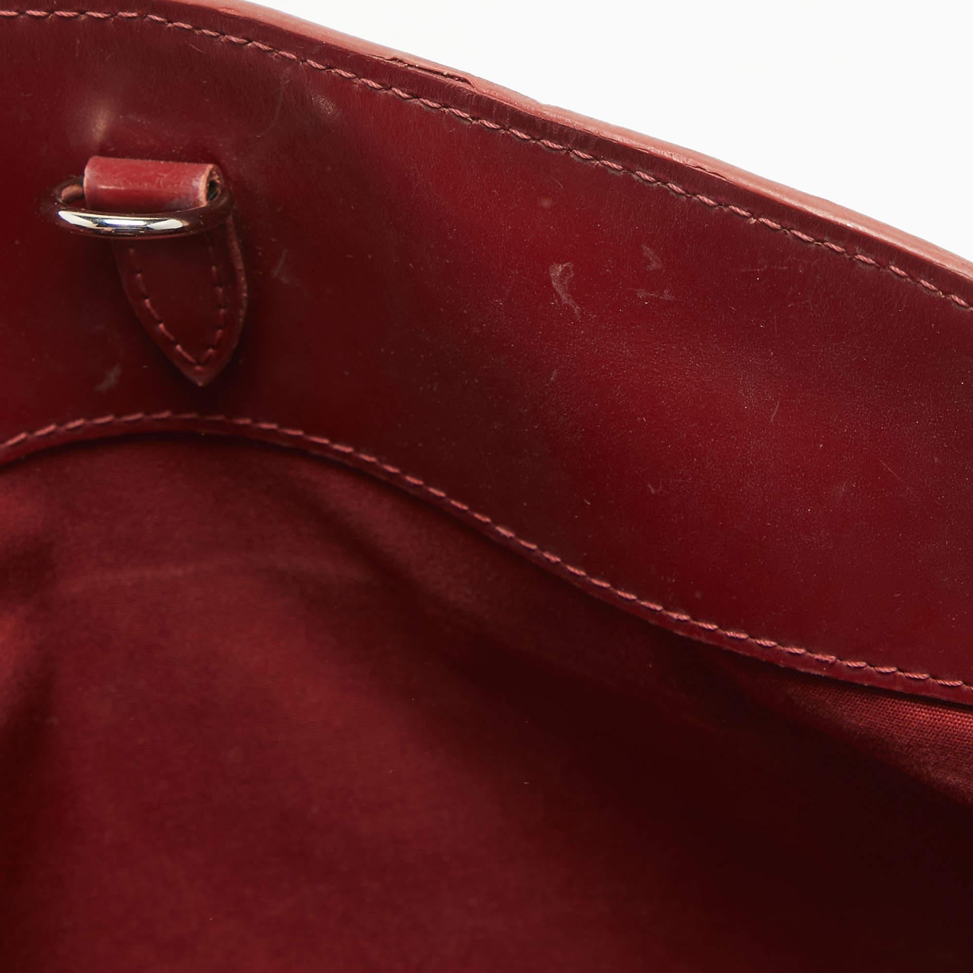 Louis Vuitton Rubis Epi Leather Passy PM Bag For Sale 8