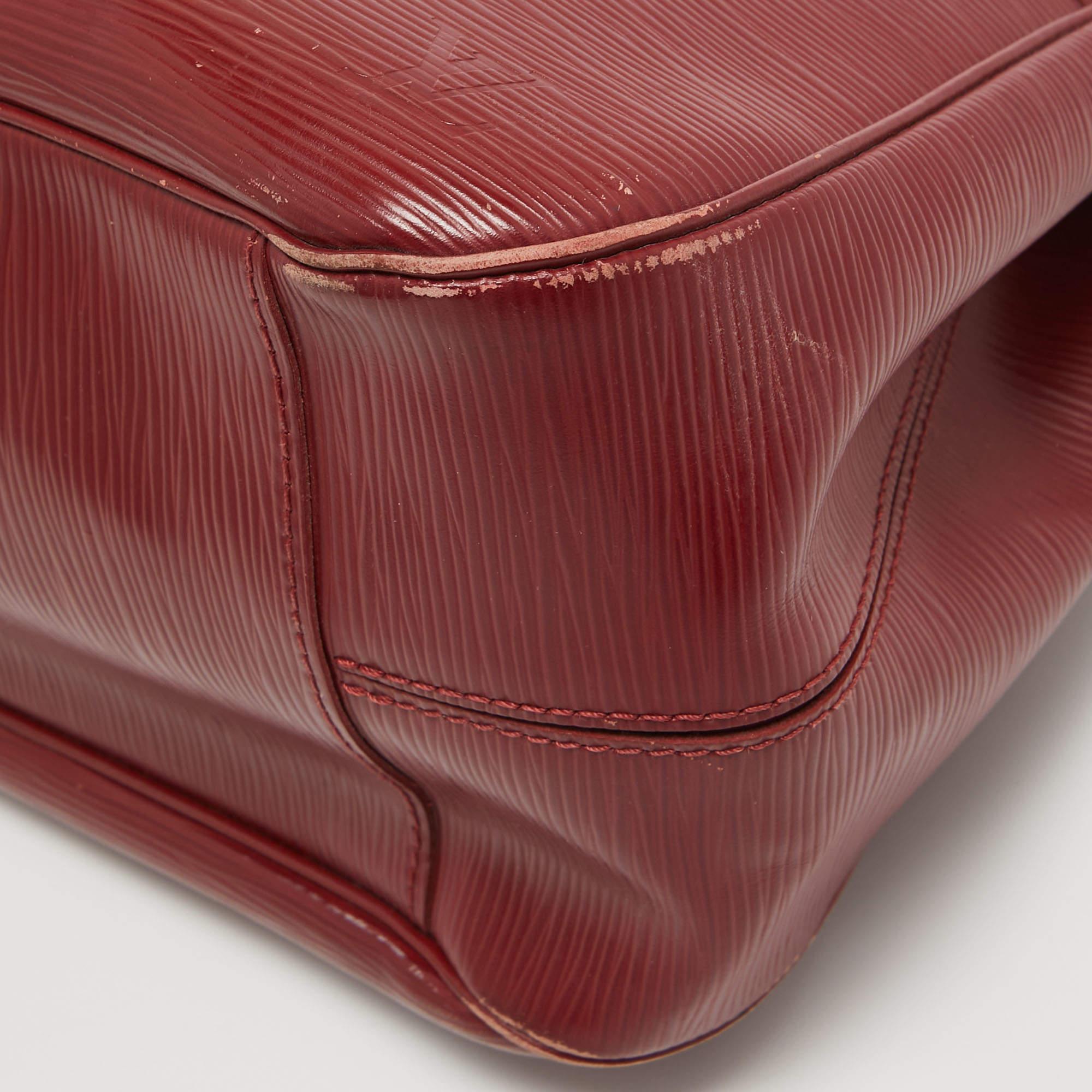 Louis Vuitton Rubis Epi Leather Passy PM Bag For Sale 2