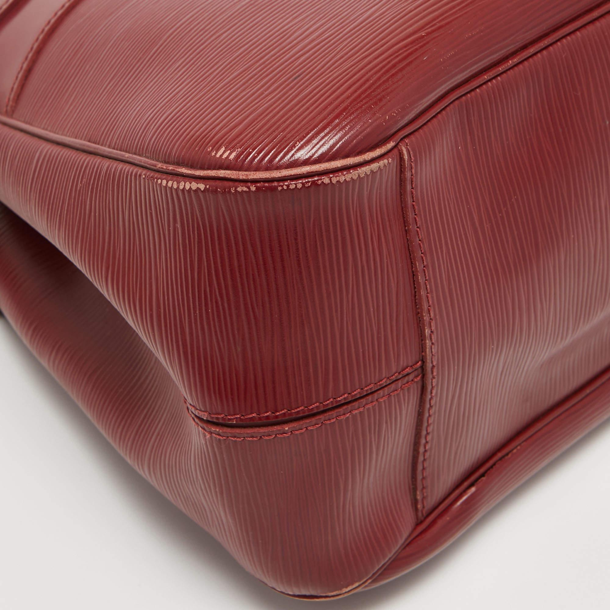 Louis Vuitton Rubis Epi Leather Passy PM Bag For Sale 3