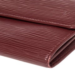 Louis Vuitton Rubis Epi Leather Sarah Wallet