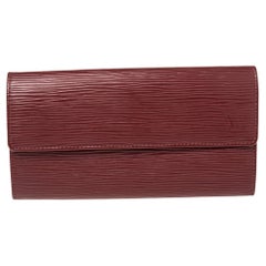 Louis Vuitton Rubis Epi Leather Sarah Wallet
