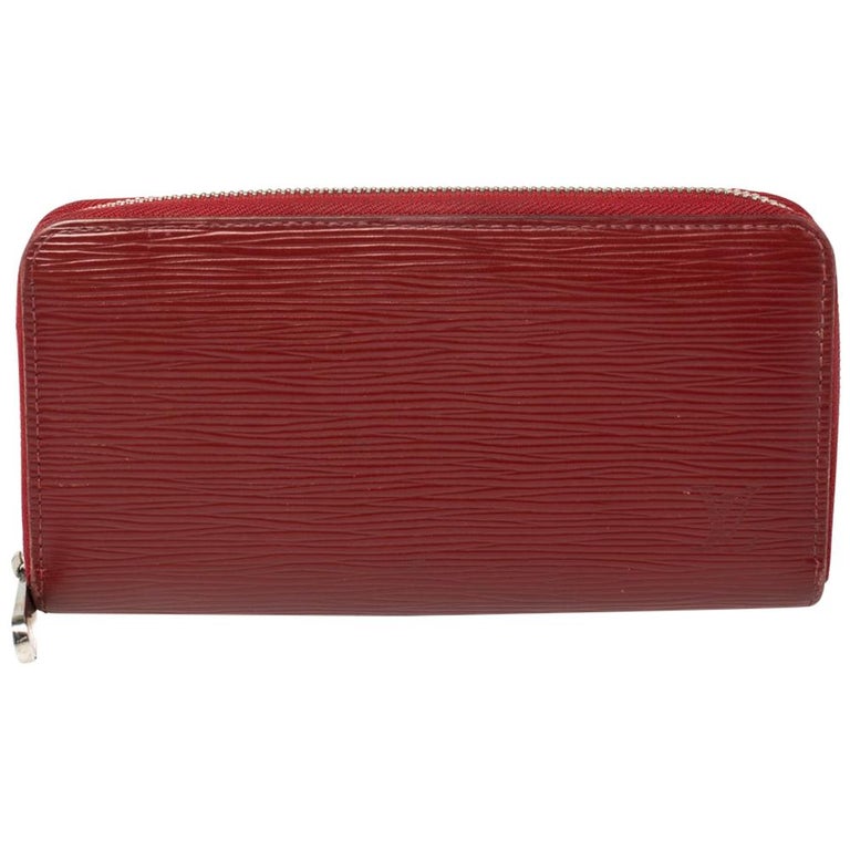 Louis Vuitton Rubis Epi Leather Zippy Wallet For Sale