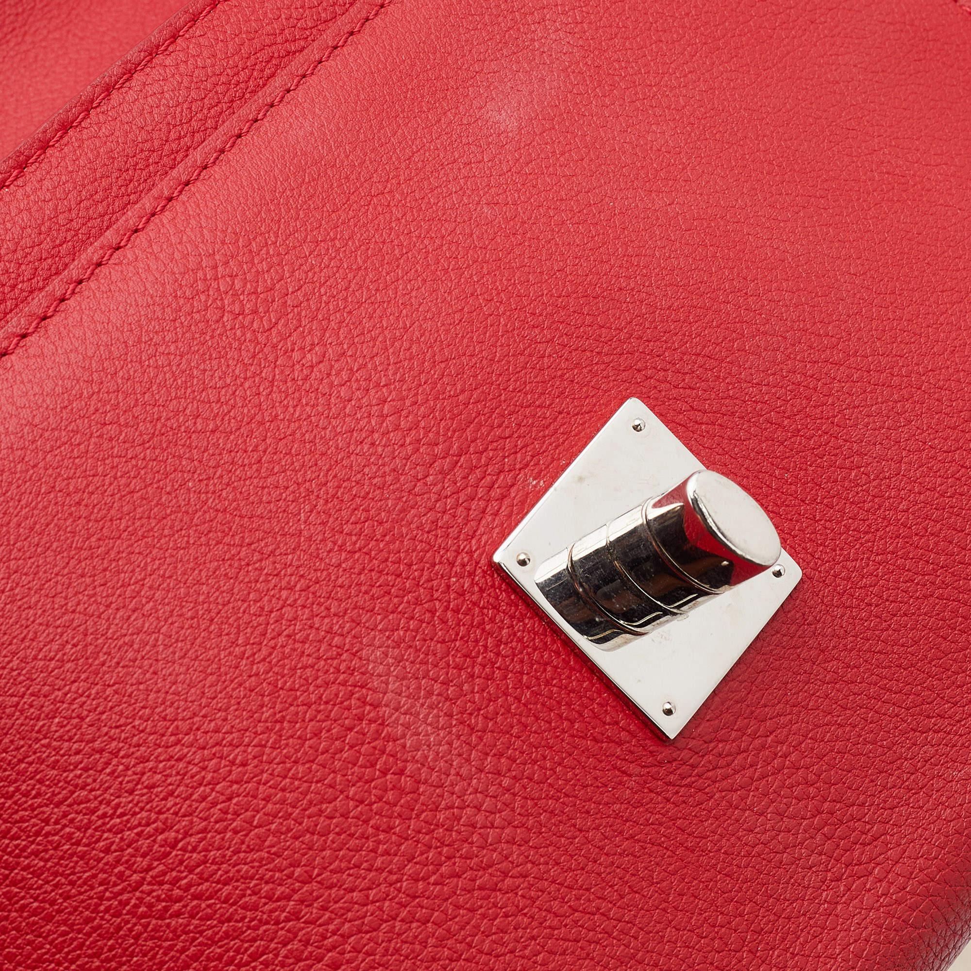 Louis Vuitton Rubis Leather Lockme II Bag 8