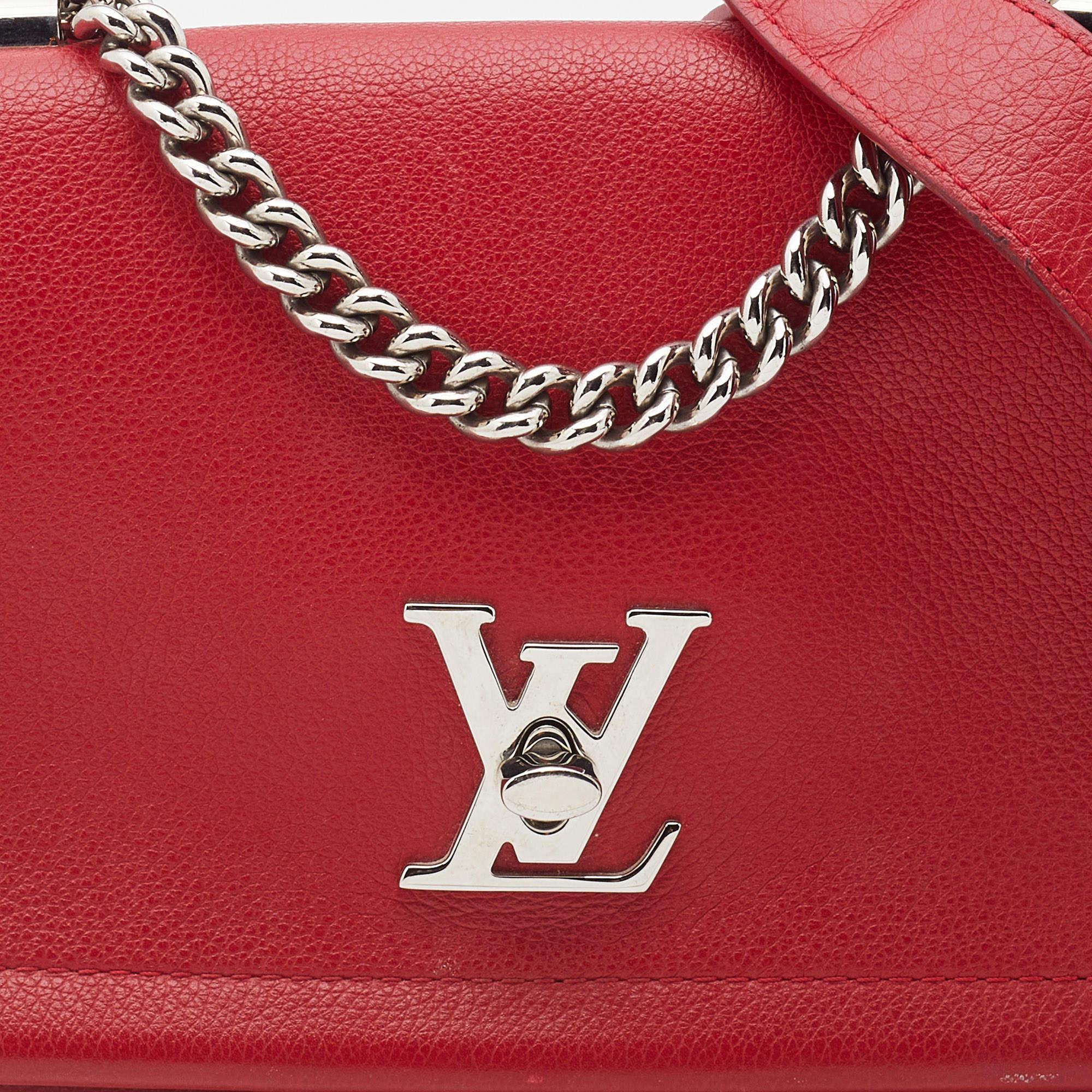 Louis Vuitton Rubis Leather Lockme II Bag 3