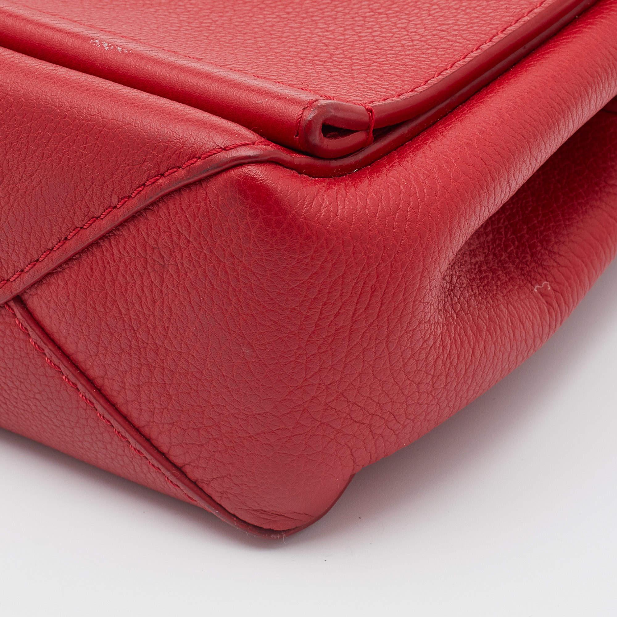 Louis Vuitton Rubis Leather Lockme II Bag 4
