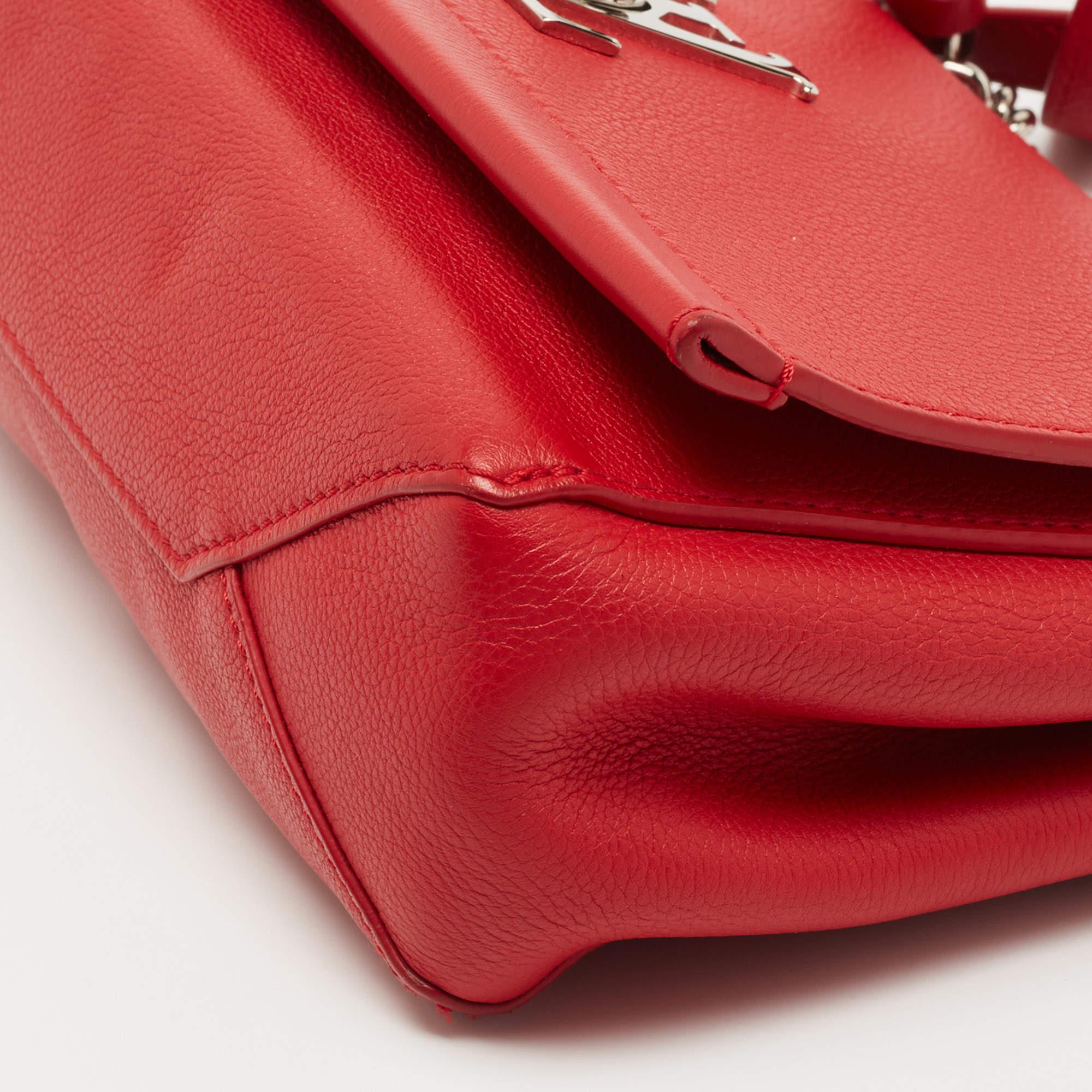 Louis Vuitton Rubis Leather Lockme II BB Bag 6