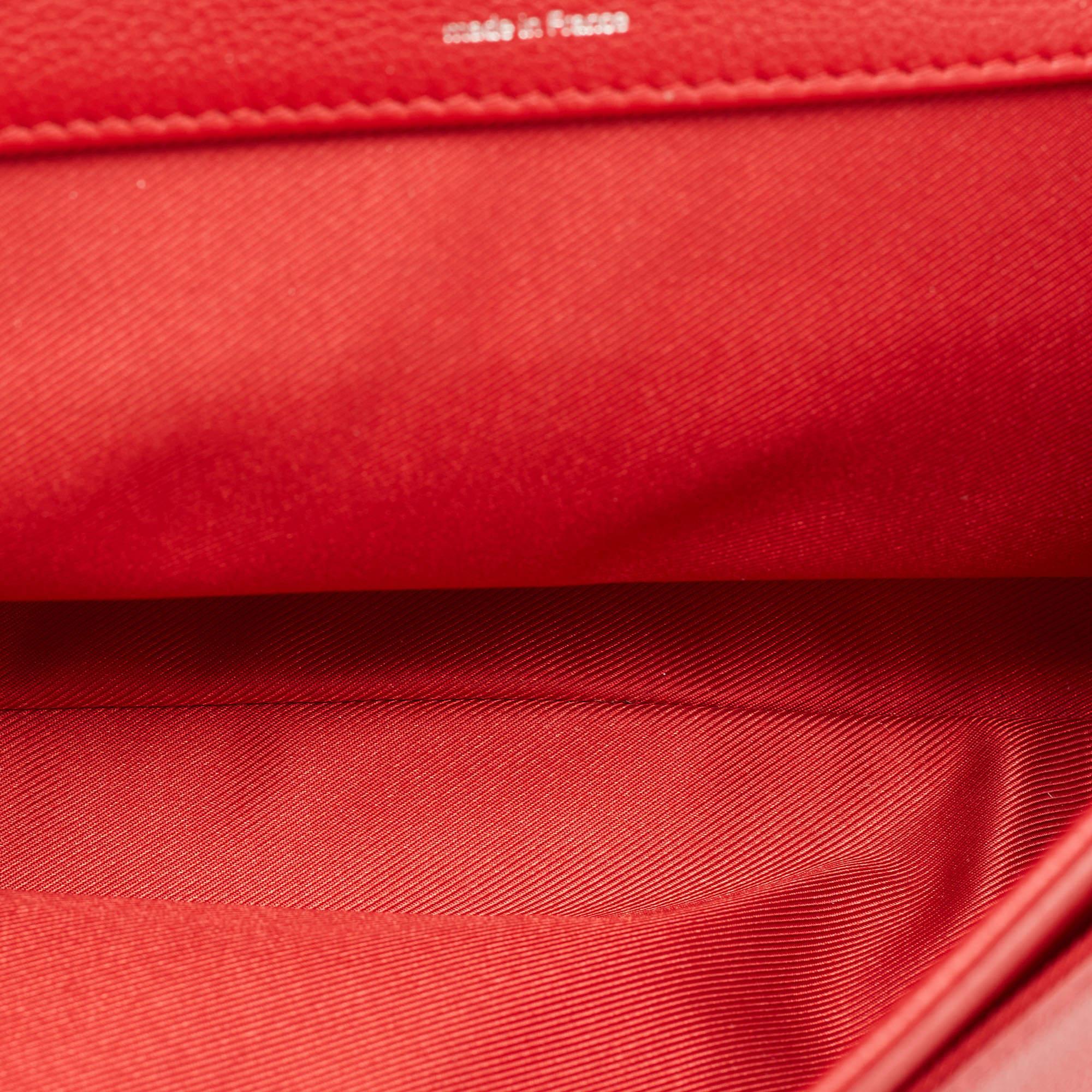 Louis Vuitton Rubis Leather Lockme II BB Bag 7