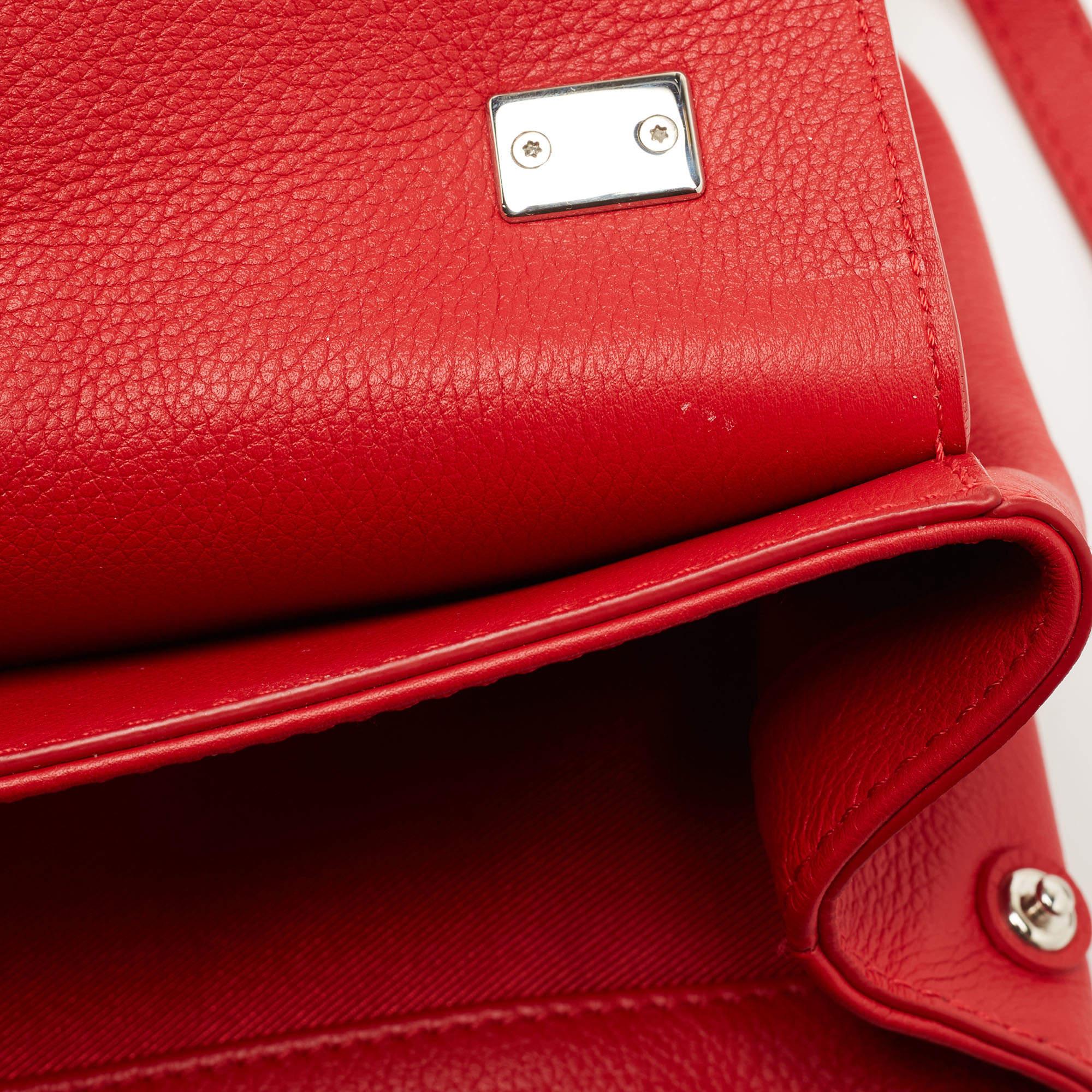 Louis Vuitton Rubis Leather Lockme II BB Bag 10