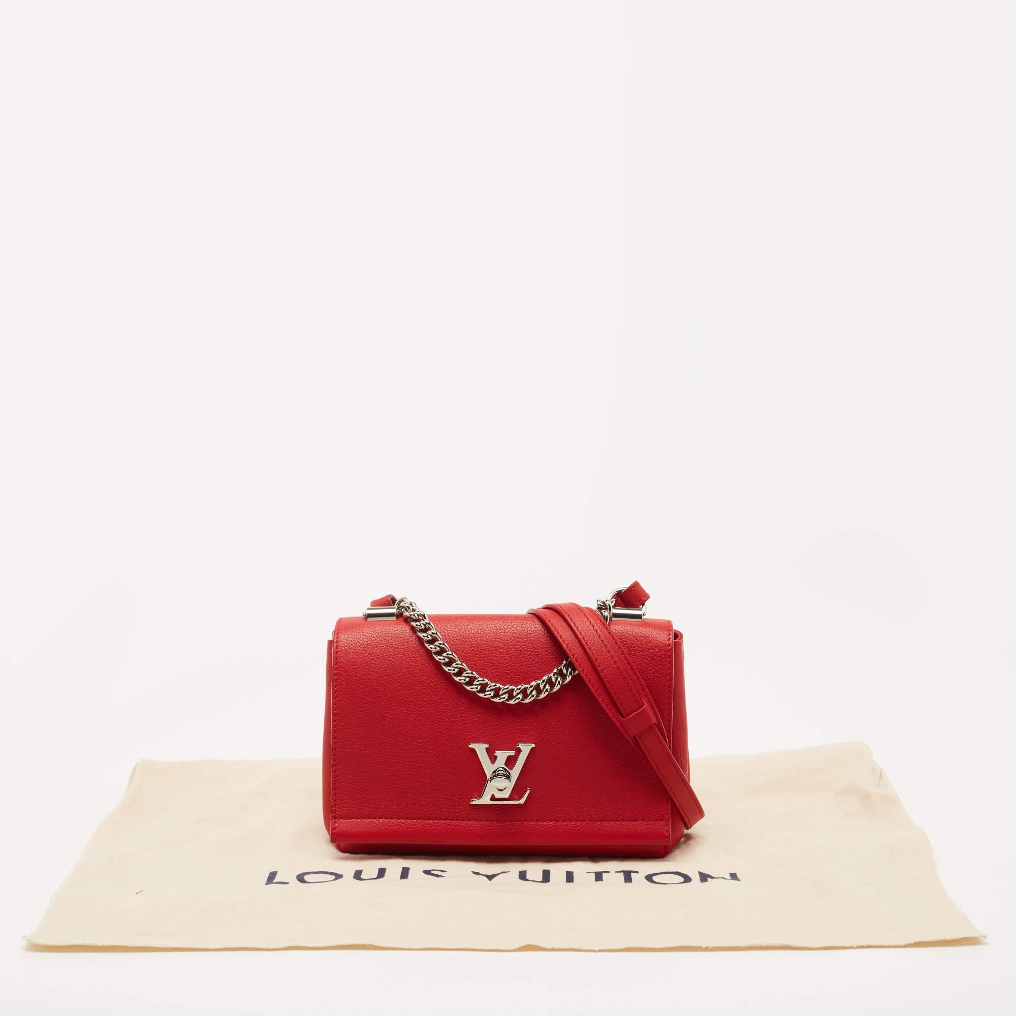 Louis Vuitton Rubis Leather Lockme II BB Bag 3