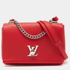 Leder-Tasche Lockme II BB von Louis Vuitton Rubis