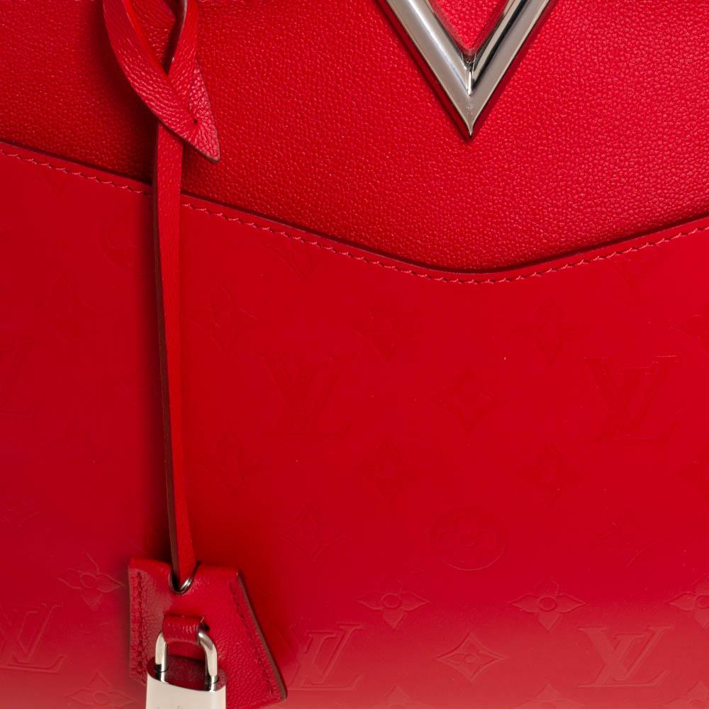 Louis Vuitton Rubis Monogram Cuir Plume Very Zipped Bag 1