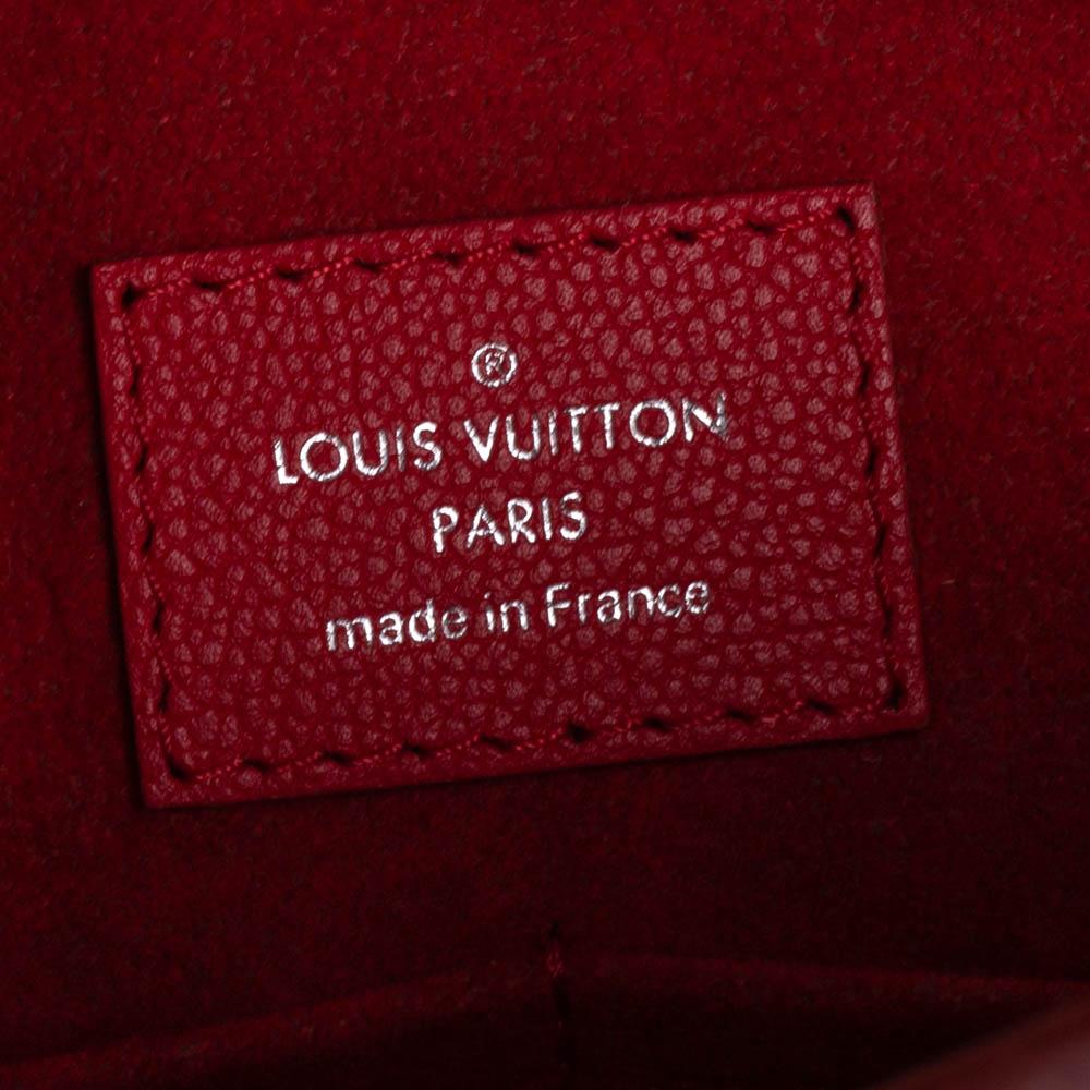 Louis Vuitton Rubis Monogram Cuir Plume Very Zipped Bag 4