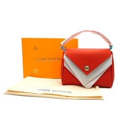 Louis Vuitton Rubis/Monogram Double V Convertible Tote Bag 32cm