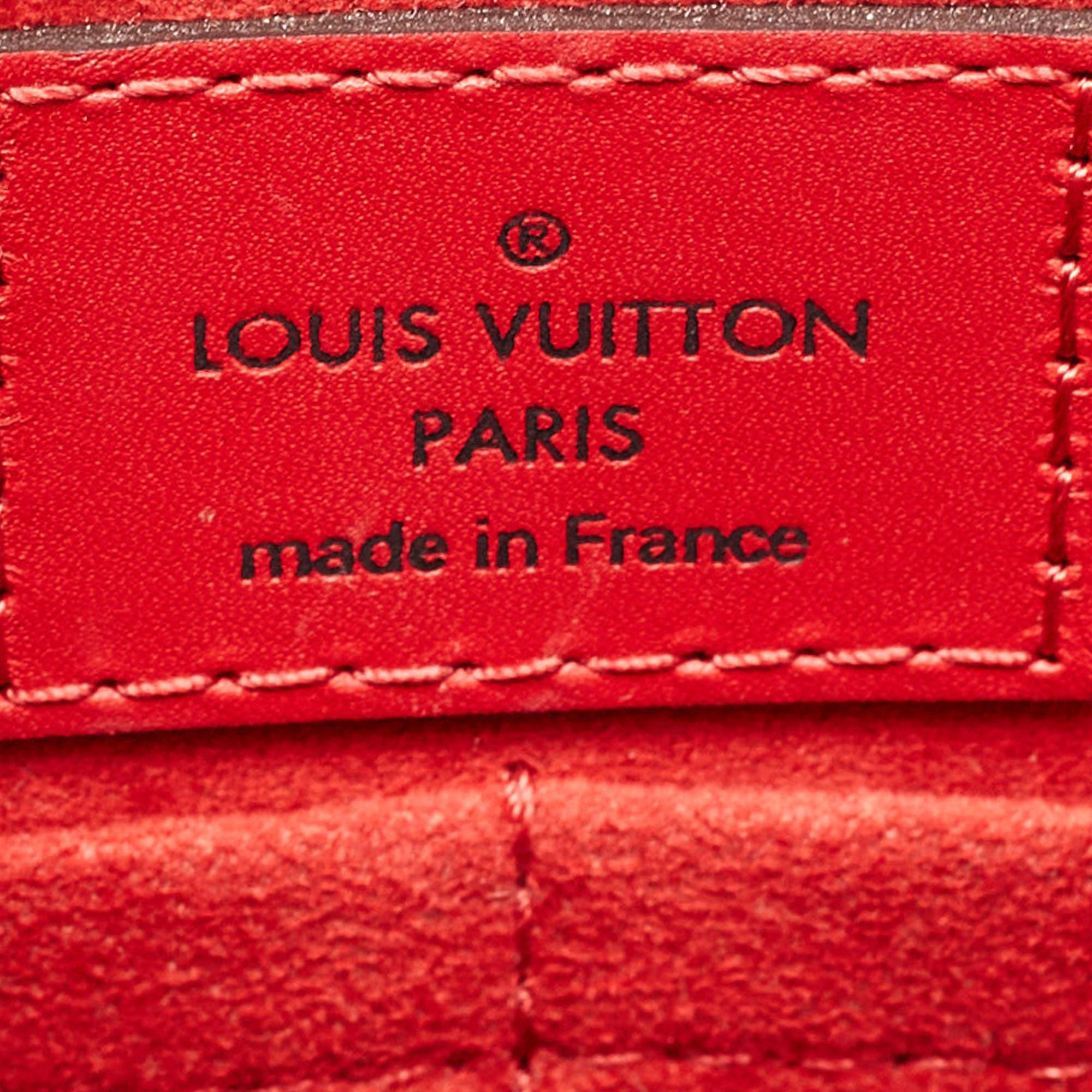 Louis Vuitton Rubis/Noisette Monogram Plume Leather Very MM Tote 12