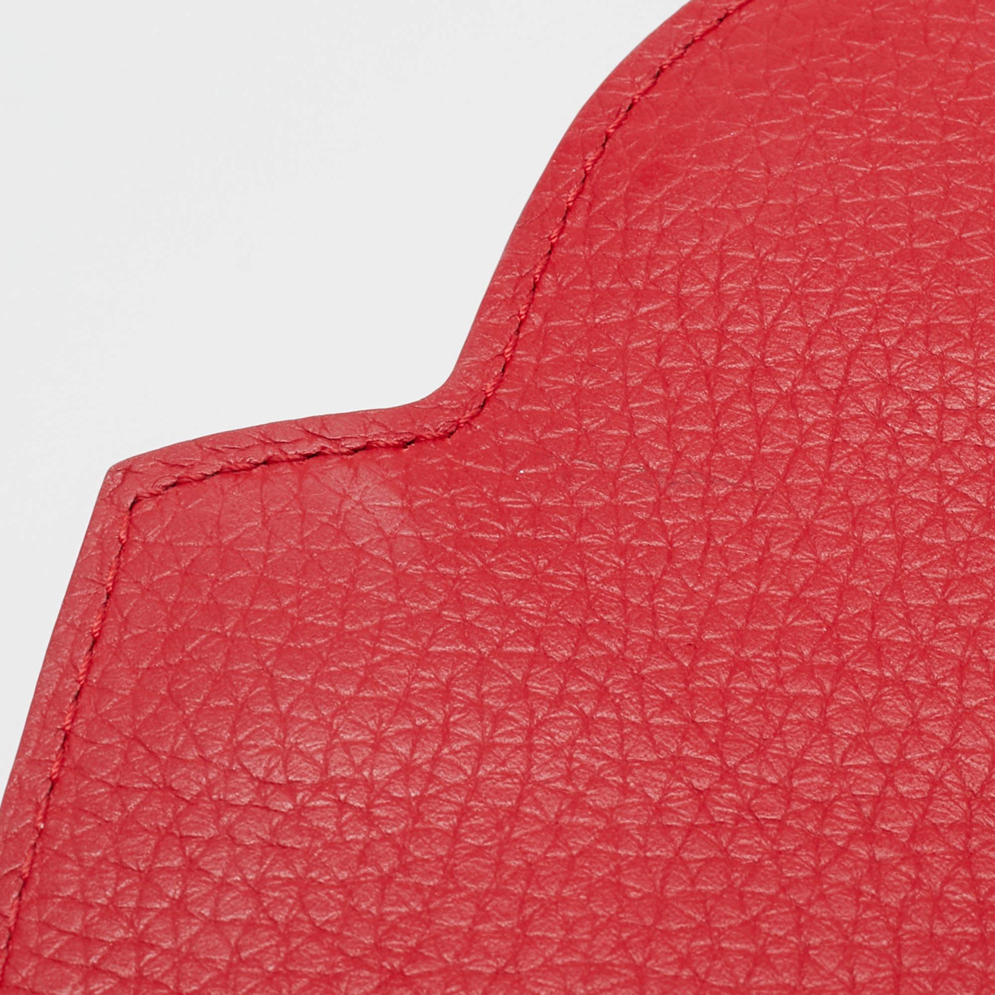 Louis Vuitton Rubis Taurillon Leather Capucines PM Bag For Sale 6