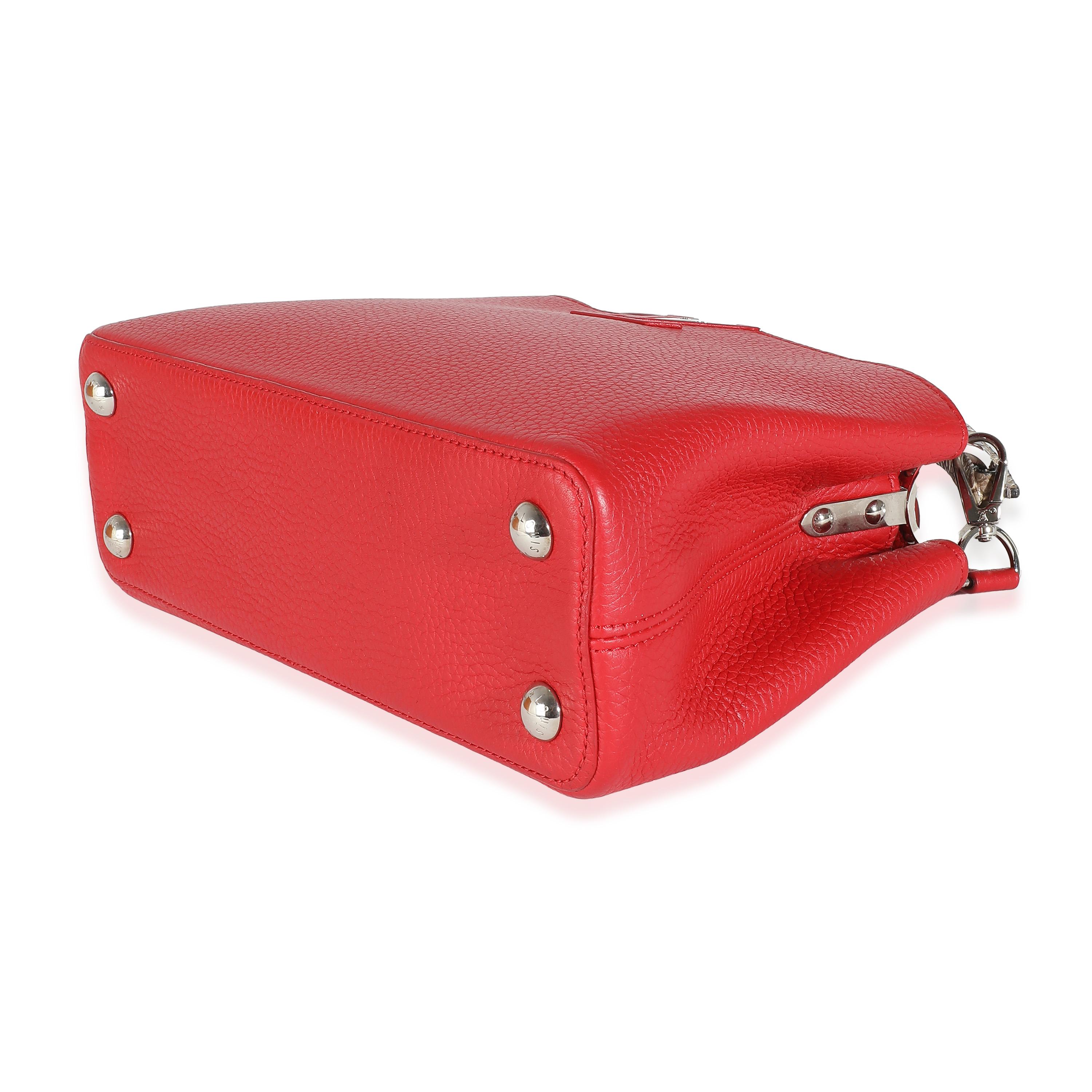 Louis Vuitton Rubis Taurillon Python Capucines BB Unisexe en vente