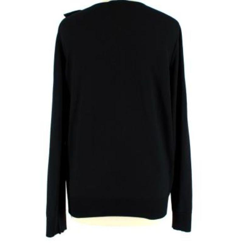 Louis Vuitton Ruffle Neck Wool Jumper In Good Condition For Sale In London, GB