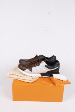 Louis Vuitton Run Away Trainer Sneaker - black/brown/white
