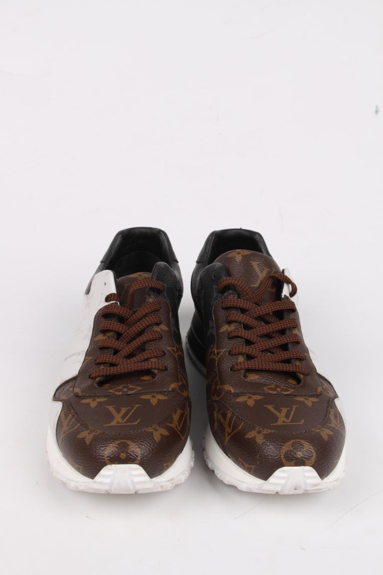 Louis Vuitton Run Away Trainer Sneaker - black/brown/white at 1stDibs  lv  runaway trainers, black and white louis vuitton sneakers, black and white lv  sneakers