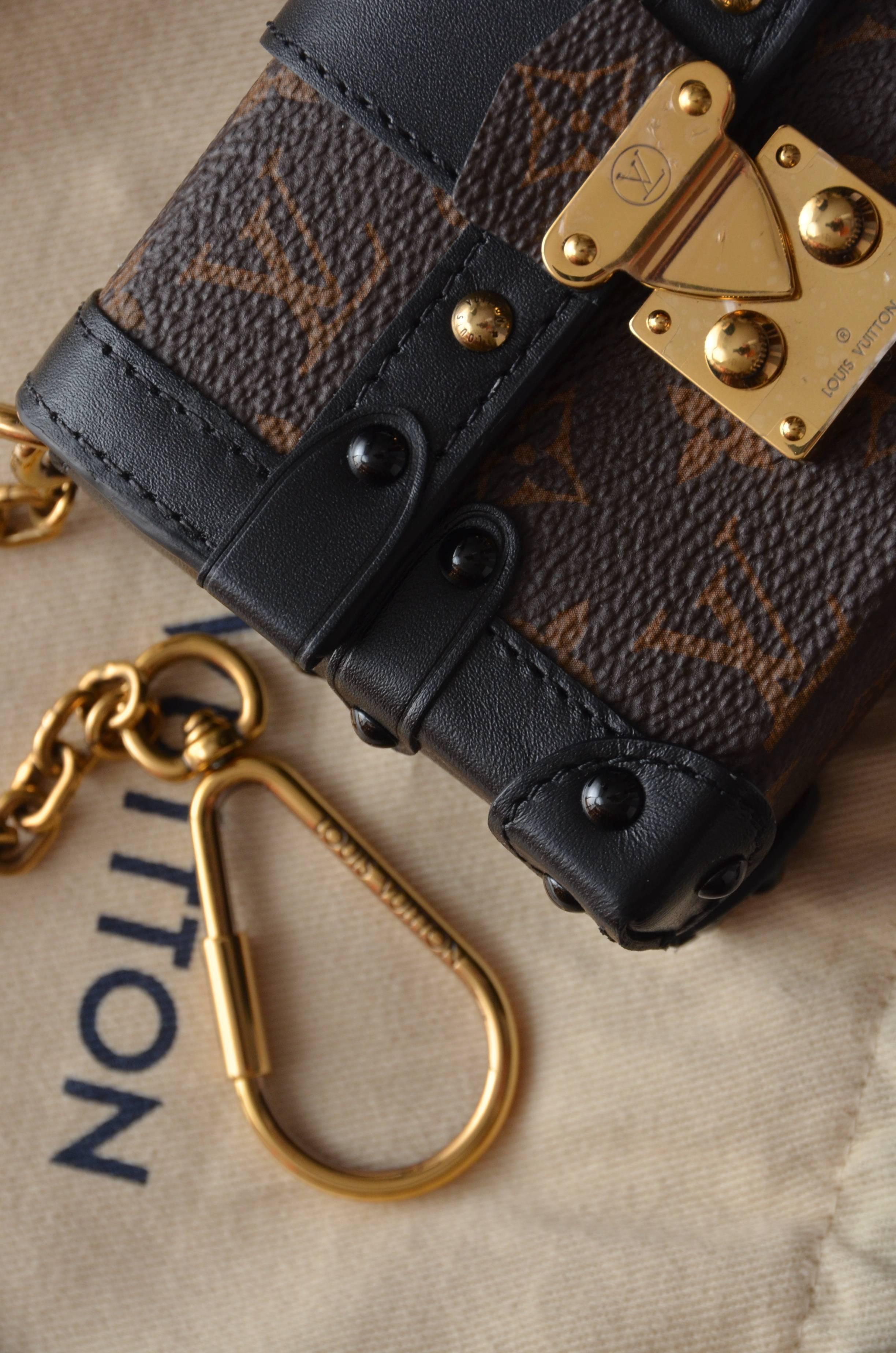 Black Louis Vuitton Runway Miniature Essential Trunk Bag