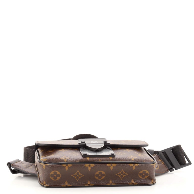 Louis Vuitton S Lock Messenger Crossbody Messenger Bag • Monogram Macassar