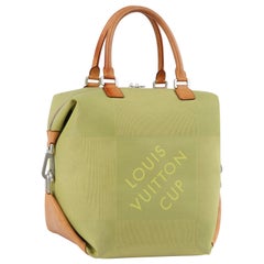 LOUIS VUITTON S/S 2002 Damier Geant America's Cup Convertible Cube Travel Bag