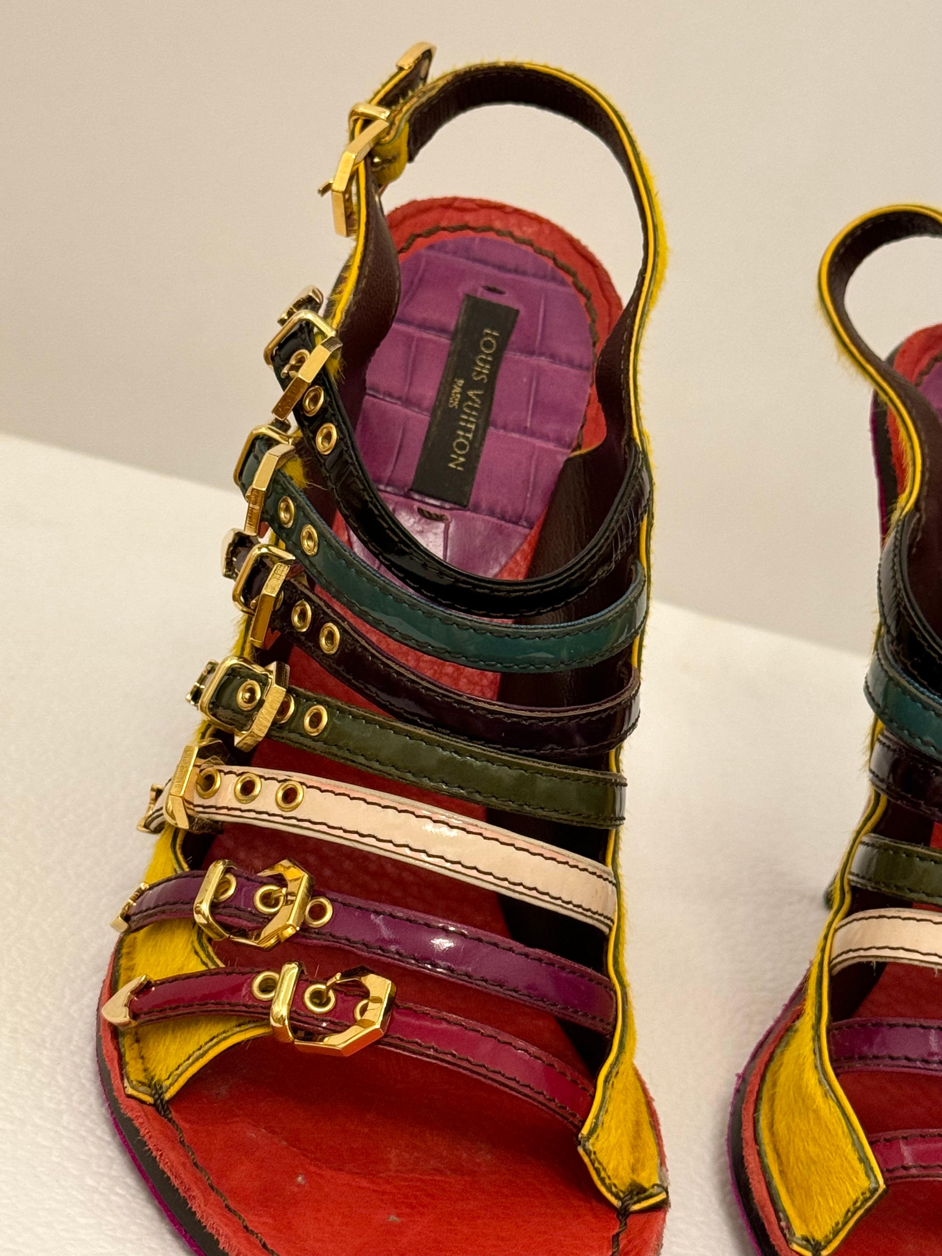 Louis Vuitton P/E 2006 by Marc Jacobs: scarpe con tacco in cavallino da passerella in vendita 8