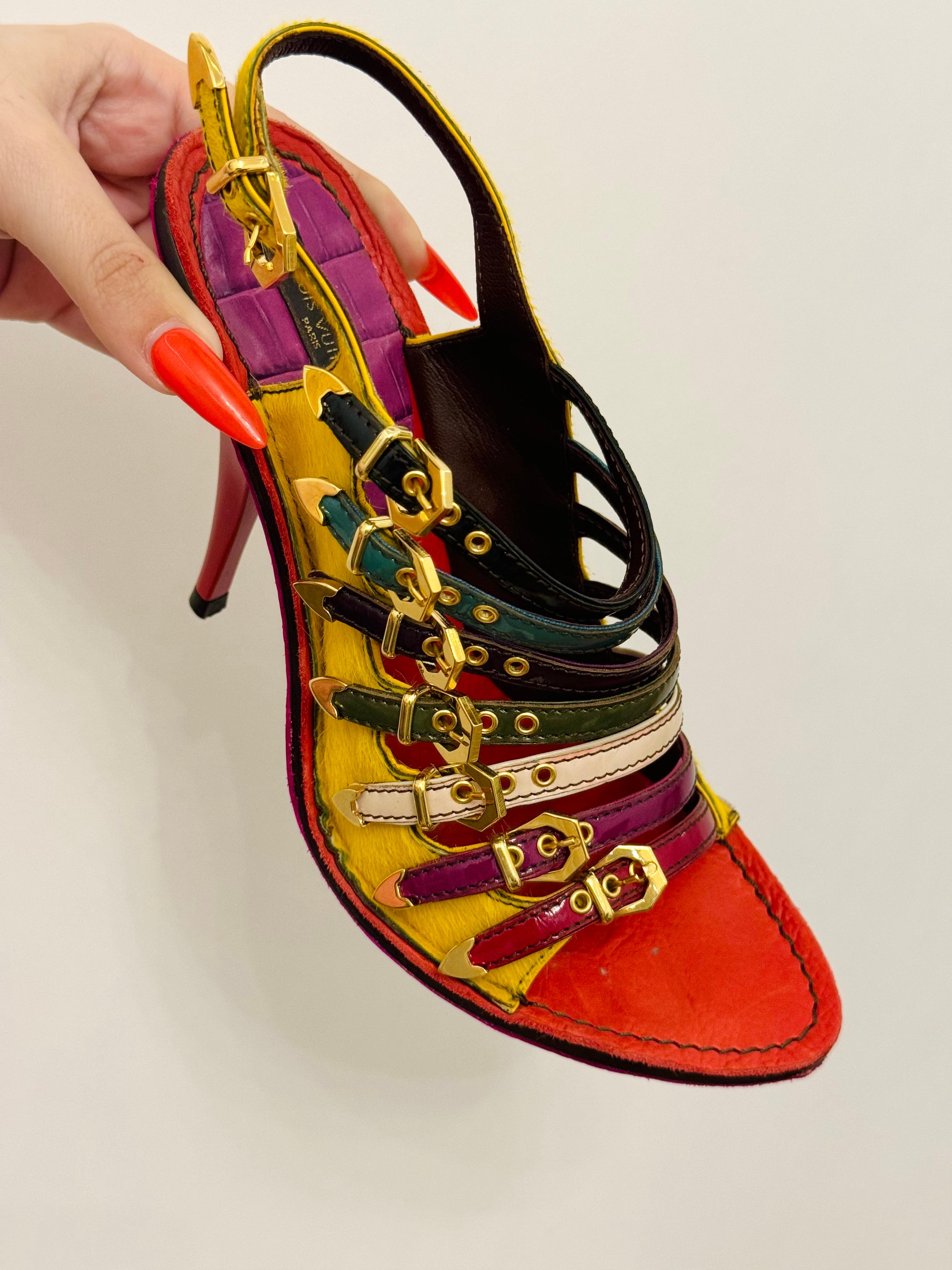 Louis Vuitton P/E 2006 by Marc Jacobs: scarpe con tacco in cavallino da passerella in vendita 1