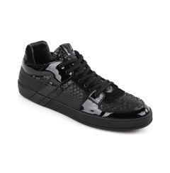 LOUIS VUITTON S/S 2012 "Ace" Python Patent Leather Low Top Mens Athletic Sneaker