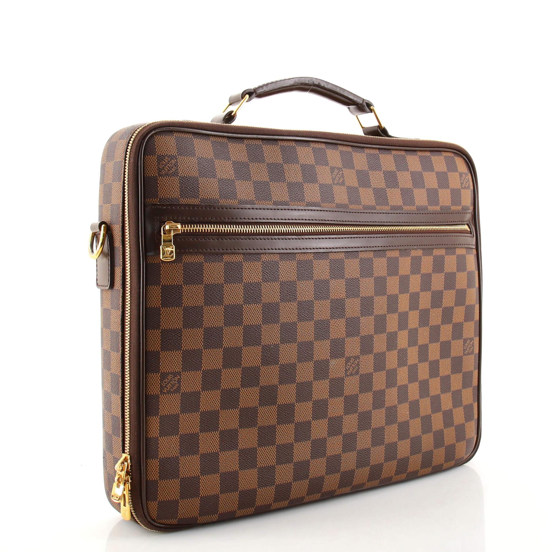 Louis Vuitton Damier Ebene Porte Ordinateur Sabana Computer Case