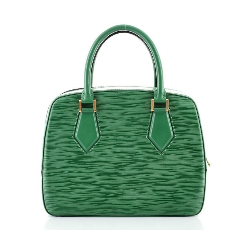 Blue Louis Vuitton Sablons Handbag Epi Leather