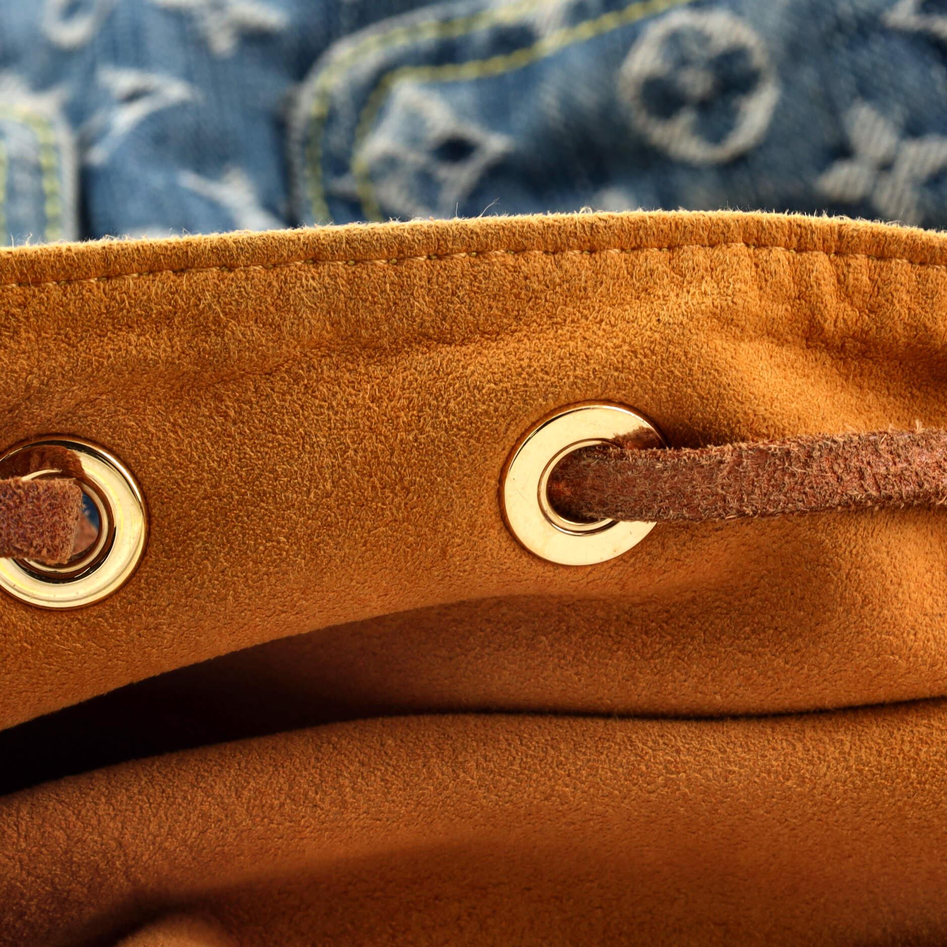 Louis Vuitton Sac a Dos Drawstring Backpack Denim GM 8