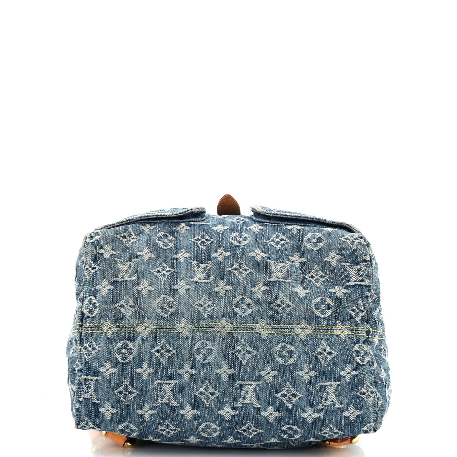 Louis Vuitton Sac a Dos Drawstring Backpack Denim GM 1