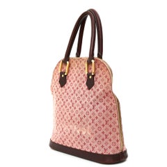 Louis Vuitton Sac Alma Monogram LV Burgundy Monogram Canvas Leather Hand Bag