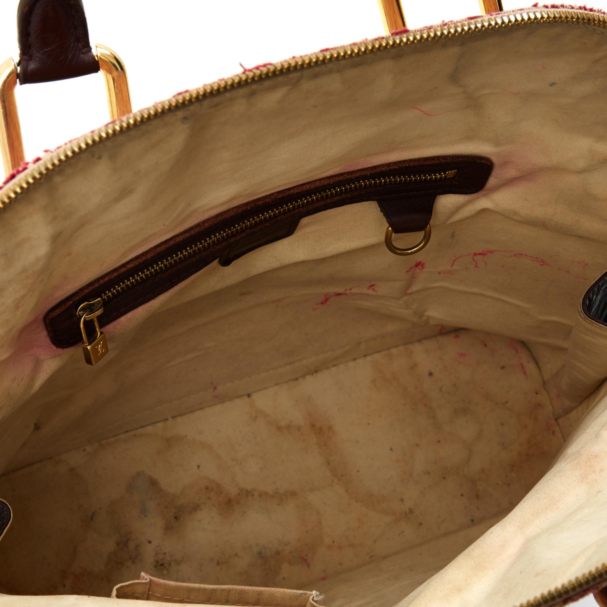 Louis Vuitton Sac Alma Monogram LV Borsa a mano in pelle canvas Monogram Borgogna in vendita 1