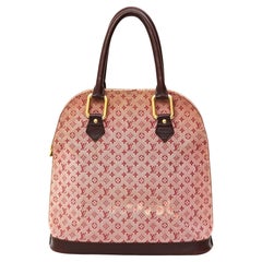 Louis Vuitton Sac Alma Monogram LV Burgundy Monogram Canvas Leather Hand Bag