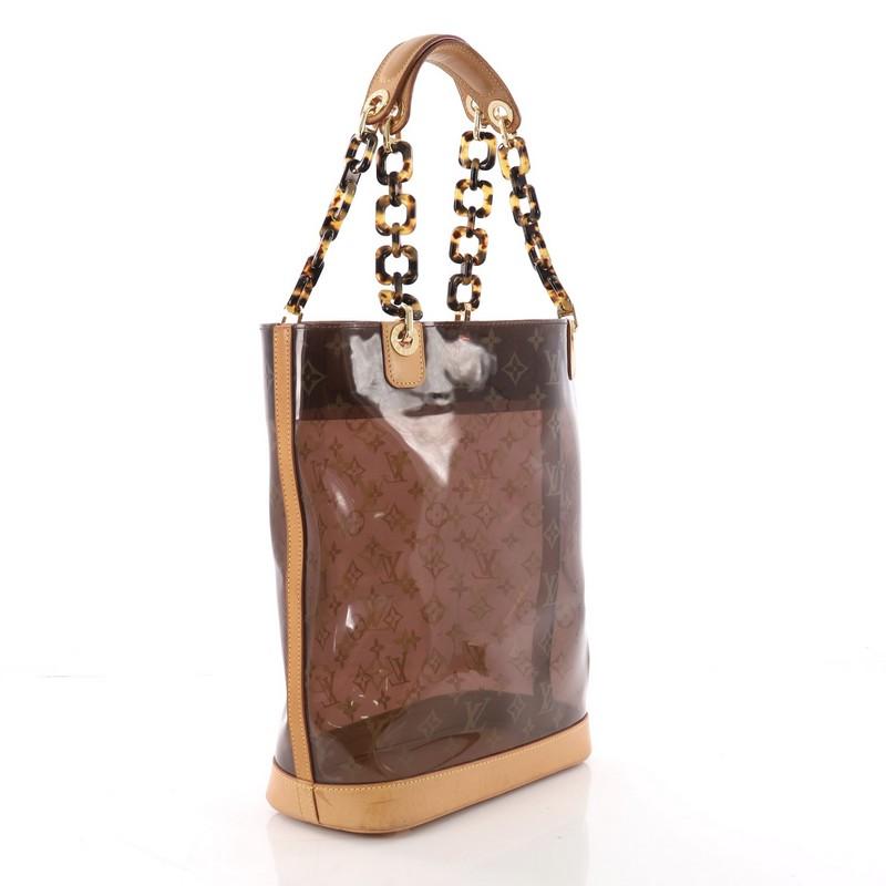Brown Louis Vuitton Sac Ambre Handbag Monogram Vinyl MM