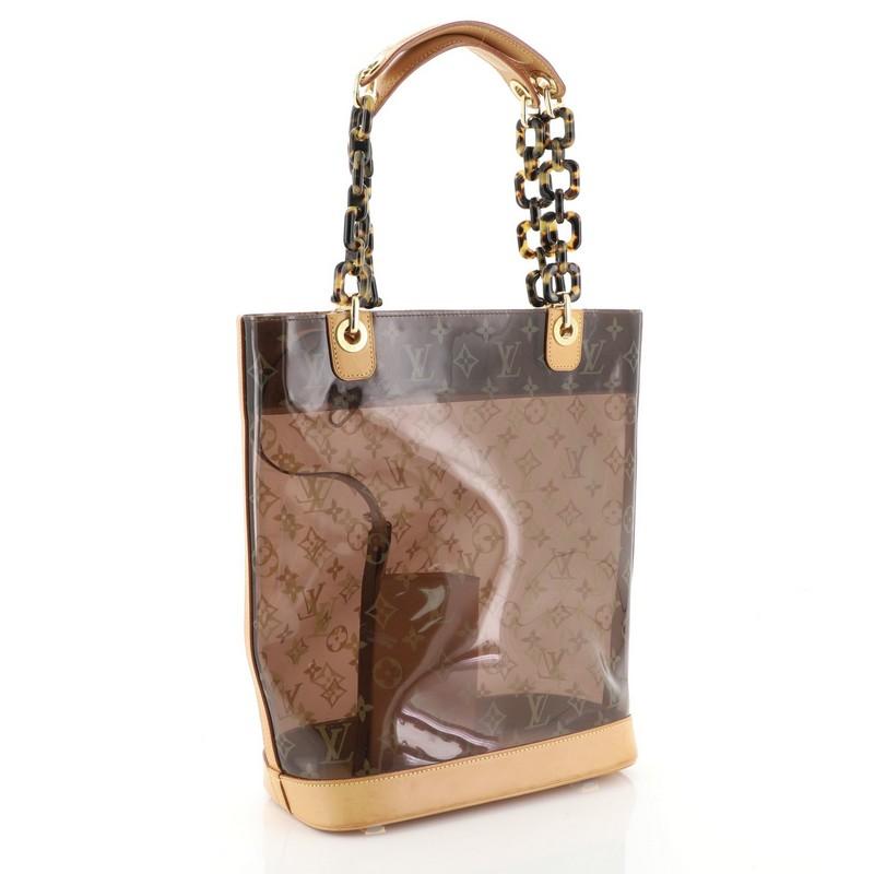 Brown Louis Vuitton Sac Ambre Handbag Monogram Vinyl MM 