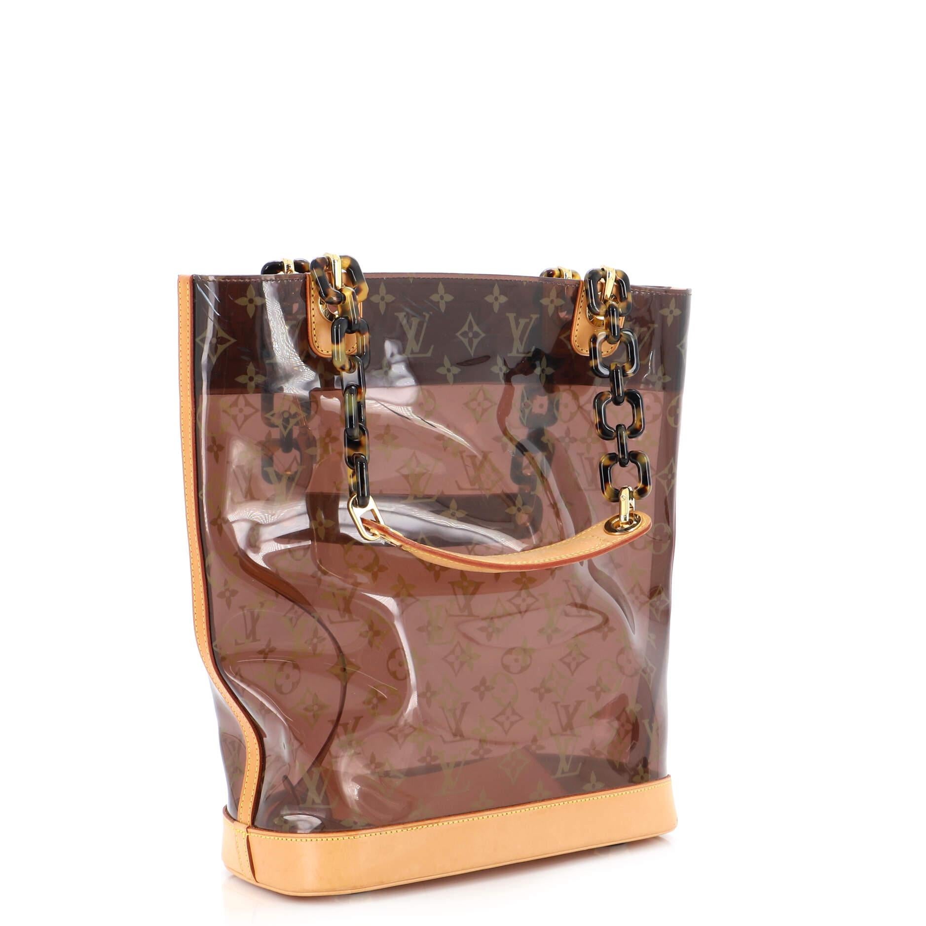 Louis Vuitton Sac Ambre Handbag Monogram Vinyl MM In Good Condition For Sale In NY, NY
