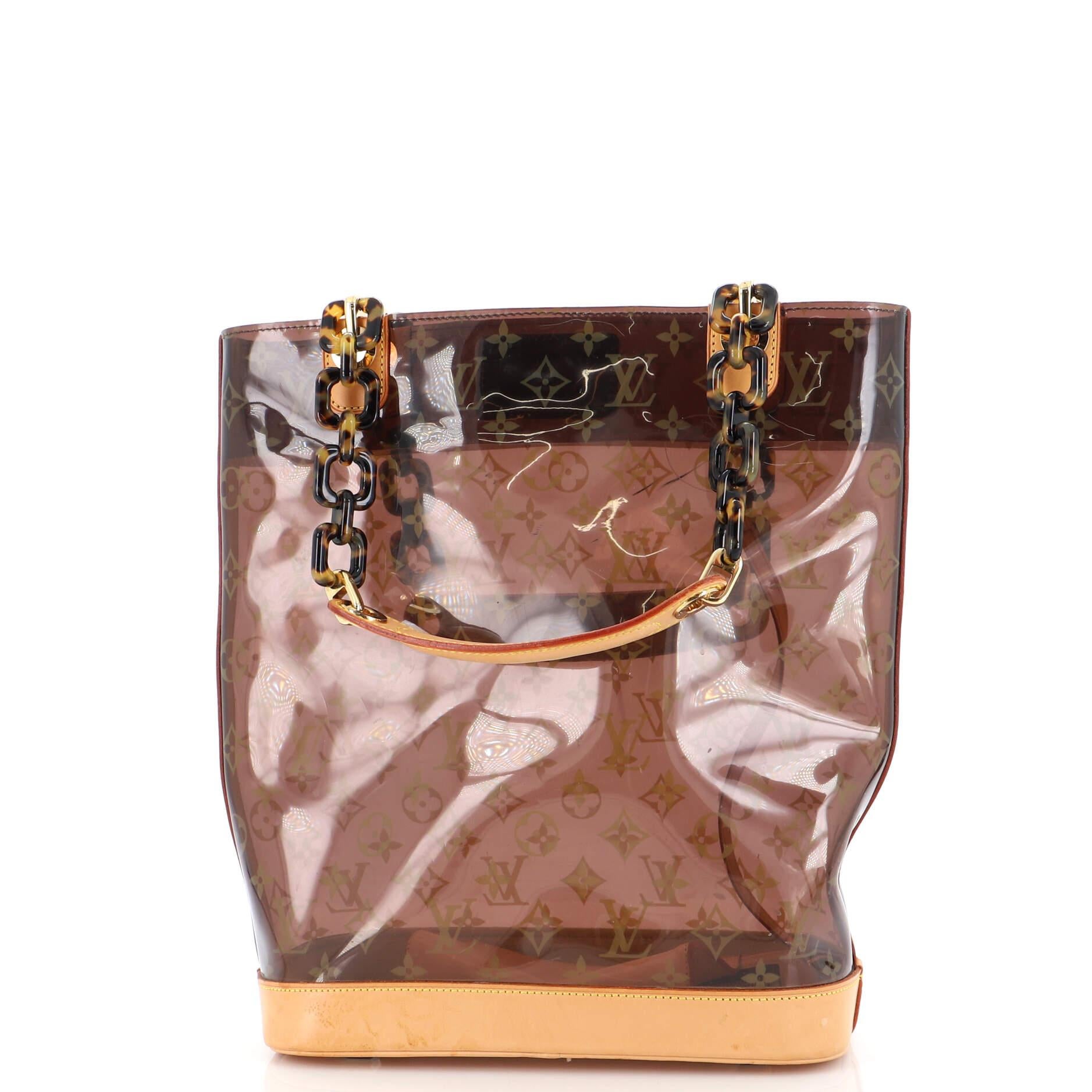Women's or Men's Louis Vuitton Sac Ambre Handbag Monogram Vinyl MM For Sale