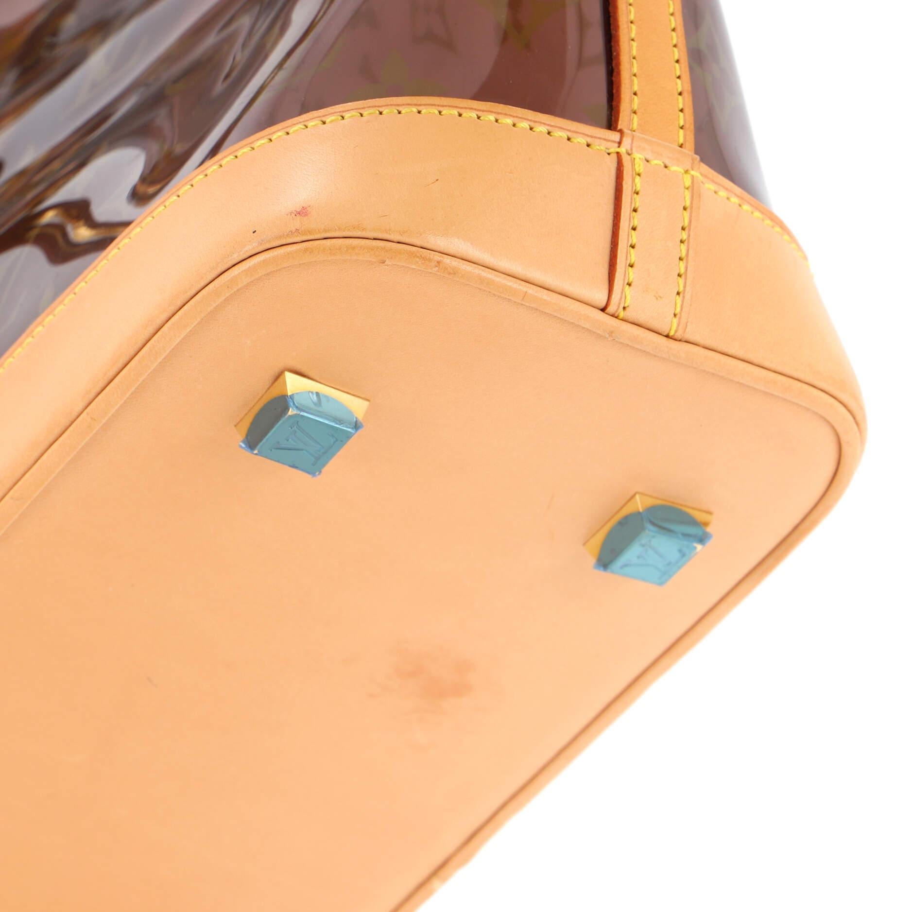 Louis Vuitton Sac Ambre Handbag Monogram Vinyl MM For Sale 3