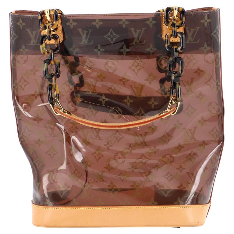 Louis Vuitton XXL Tortoise Plastic and Leather Tote at 1stDibs