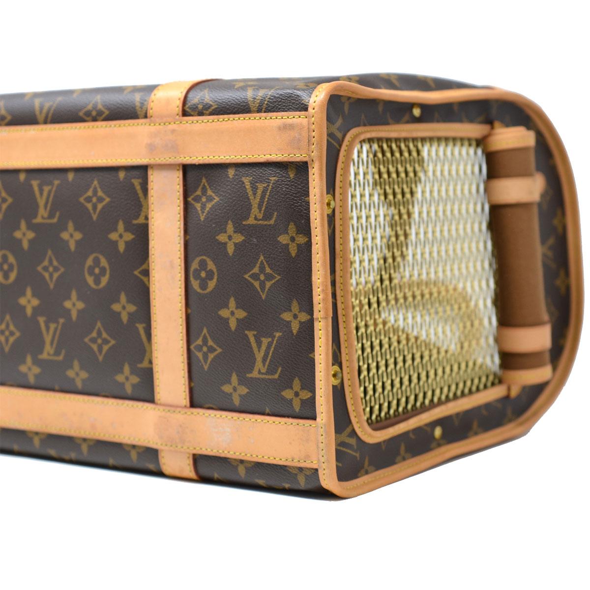 Louis Vuitton Sac Chien 40 Monogram Dog Pet Carrier Handbag 3