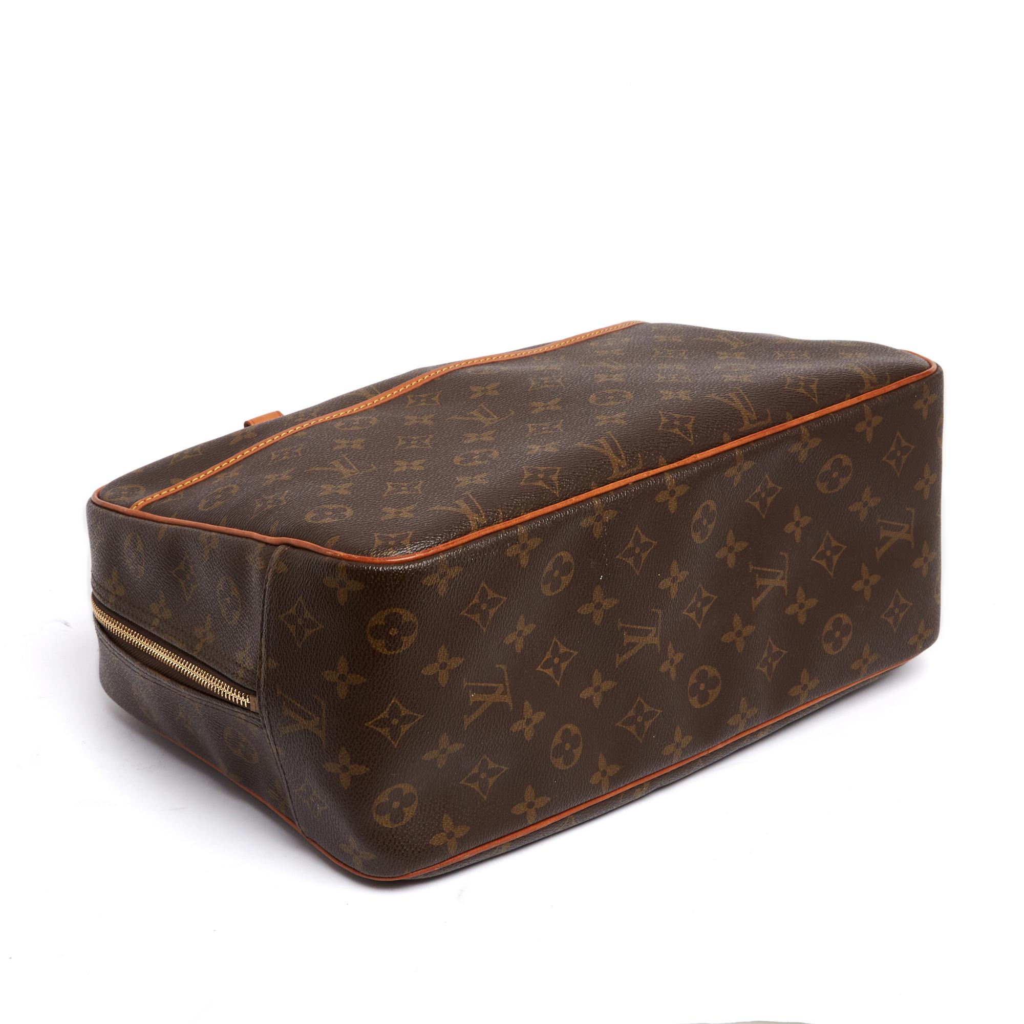 Louis Vuitton Sac Deauville 2002 LV Monogram Canvas Deauville Hand Bag For Sale 2