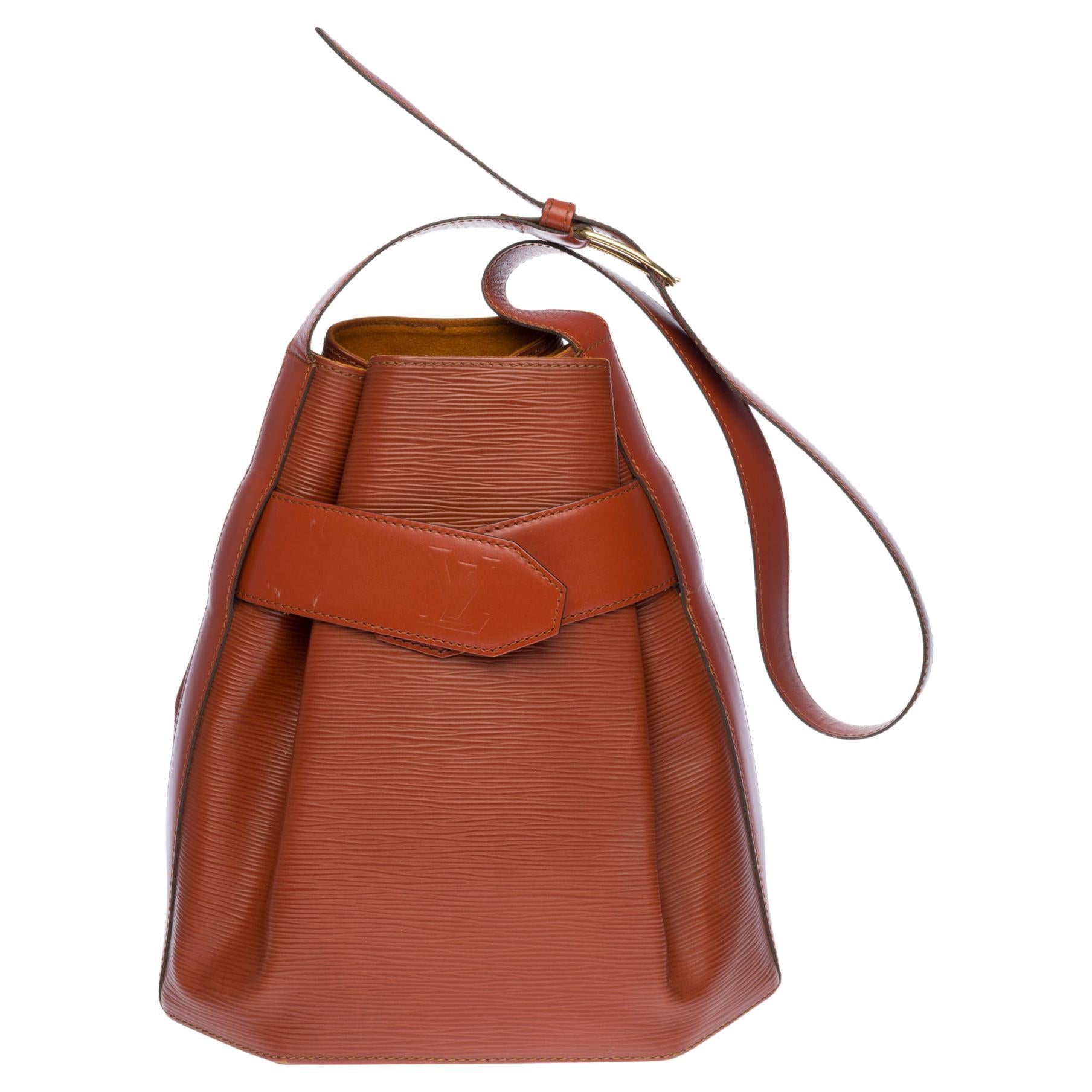 Louis Vuitton Sac d'épaule Backpack in brown épi leather, GHW