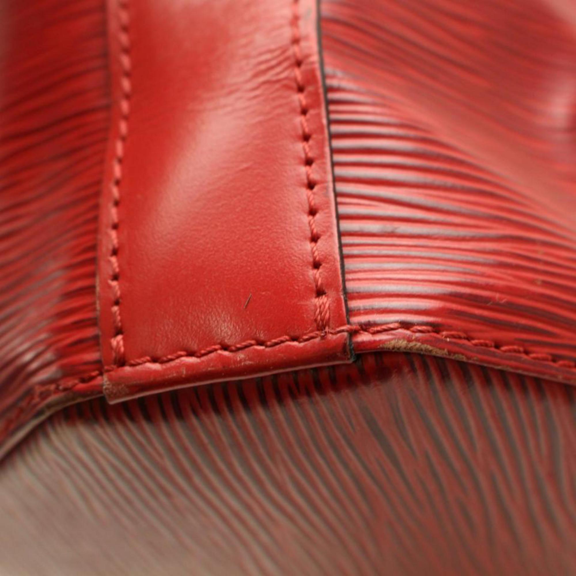 Louis Vuitton Sac D'epaule Epi 866272 Red Leather Shoulder Bag For Sale 7