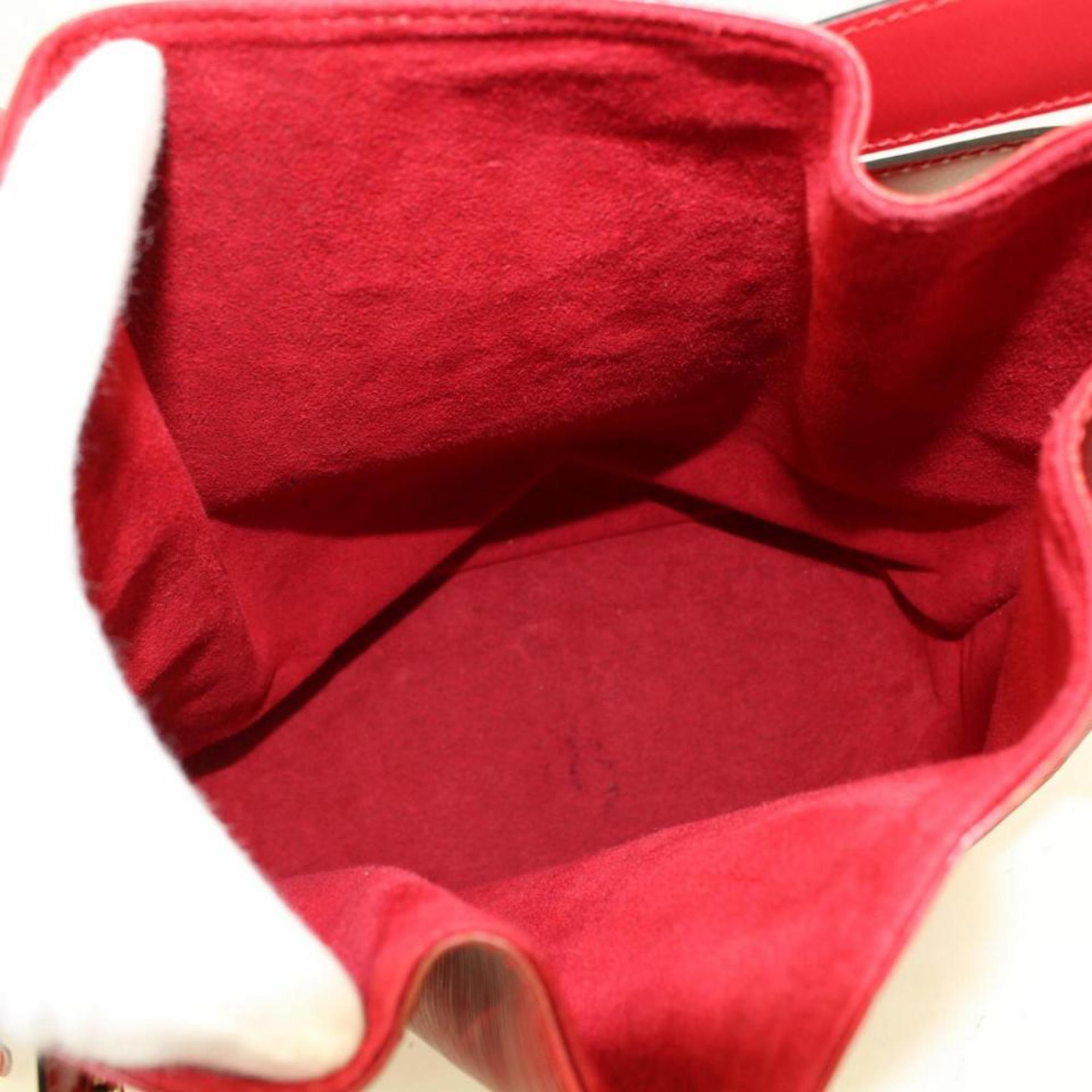 Louis Vuitton Sac D'epaule Epi 866272 Red Leather Shoulder Bag For Sale 1