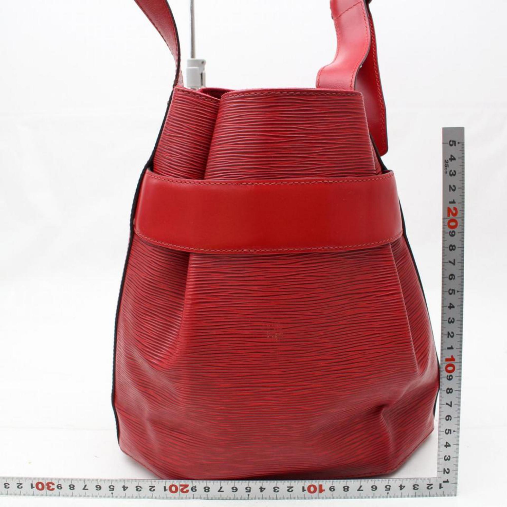 Louis Vuitton Sac D'epaule Epi 866272 Red Leather Shoulder Bag For Sale 4