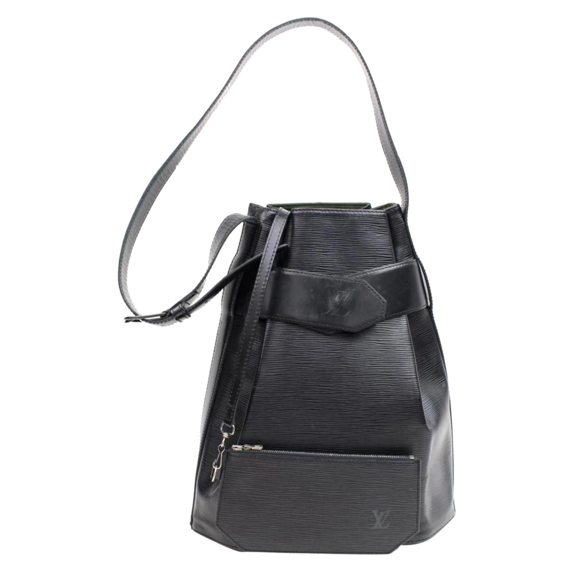 Louis Vuitton Sac D
epaule Epi 867008 Black Leather Shoulder Bag For Sale